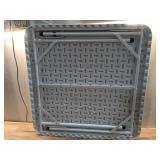 VEVOR Mahjong Table, 4 Player Folding Domino Table with Wear-Resistant Green Tabletop, Portable Square Card Table with 4 Cup Holders & 4 Chip Trays for Mahjong Poker Puzzles, 35.4 x 35.4-inch - Retail