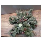 32 in. Dunhill Fir Double-Sided Flocked Snowflake with LED Lights