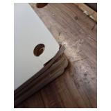 Turn-N-Tube 43.25 in. Tall White/White Wood 4-Shelf Etagere Bookcases (See Pic#3)