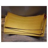 Glitzhome Gold Hammered Metal Tree Collar Tree Base Cover Decorative Christmas Tree Ring for Christmas Decoration, 22" D - Retail: $55