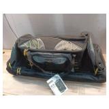 Travelers Club 36  2-Section Drop-Bottom Rolling Duffel  Black