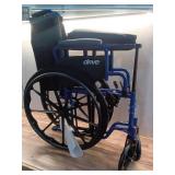 Drive Medical Blue Streak Wheelchair - 20 Seat, (Missing Foot Support) - Retail: $128