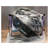 HOMLAND Walkers for Seniors with Seat, Foldable Rollator Walker, Reinforced Aluminum Frame, 8" Big Rubber Wheels for All Terrain, Height Adjustable Lightweight Rolling Walker - Retail: $160