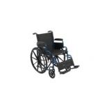 Drive Medical Blue Streak Wheelchair - 20 Seat, Flip-Back Desk Arms, Swing-Away Footrests - Retail: $128