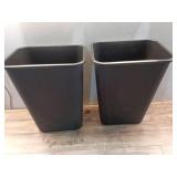 Pack of 2 ,Trash Bin Kitchen Trash Can Recycling Bins Plastic Bin Garbage Can. - Retail: $100