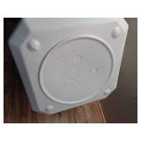 Gamma2 Vittles Vault Outback Pawprint Plastic Dry Pet Food Storage Container  Gray  35 Pound Capacity