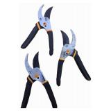 Cut Capacity 9 in. Classic Bypass Hand Pruning Shears (3-Pack)