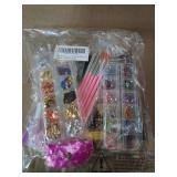 FANDAMEI Nail Art Kit, Nail Art Brushes Set, Nail Design Kit Dotting Tools, Fine Nail Glitter, Nail Decoration Butterfly Heart Glitter Sequins, Foil Flakes, Nail Rhinestones, Dust Brush