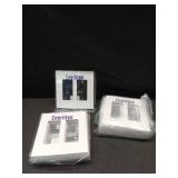 ENERLITES Screwless Decorator Wall Plates Child Safe Outlet Covers, Size 2-Gang 4.68\" H x 4.73 L, Unbreakable Polycarbonate Thermoplastic, SI8832-W-5PCS, Glossy, White 11 Count