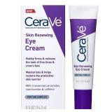 CeraVe Skin Renewing Eye Cream For Wrinkles, Under Eye Cream With Peptides + Caffeine + Niacinamide, For Wrinkles & Crows Feet, Paraben Free & Opthalmologist Tested
