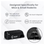 OWLTRA Indoor Electric Mouse Trap, Instant Eliminate Rodent Zapper with Pet Safe Trigger, Black, Small