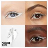 Maybelline TattooStudio Long-Lasting Sharpenable Eyeliner Pencil, Glide on Smooth Gel Pigments with 36 Hour Wear, Waterproof, Polished White, 1 Count