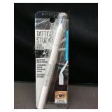 Maybelline TattooStudio Long-Lasting Sharpenable Eyeliner Pencil, Glide on Smooth Gel Pigments with 36 Hour Wear, Waterproof, Polished White, 1 Count