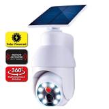 Ontel Handy Brite Security 360 LED Light, 360-Degree Fake Security Camera with 8 Super-Bright LED Lights, Weather-Resistant Motion Sensor Light for Home Security, Solar-Powered Outdoor Light