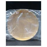 The HC Companies Round Prima Flower Pot Saucers - Plastic Plant Saucer for Outdoors & Indoors - Traditional Plant Pot Trays for Water Drainage -Durable Plant Tray (8.5-inch Honey, Pack of 1)