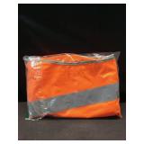 JKSafety 9 Pockets Class 2 High Visibility Zipper Front Safety Vest With Reflective Strips, Meets ANSI/ISEA Standards (150-Orange, XXL)