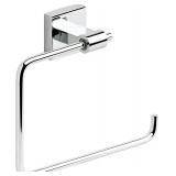 Franklin Brass Maxted (1-Pack) Hand Towel Holder Polished Chrome Towel Racks for Bathroom Wall Square Towel Ring Holder for Bath Towel Hanger for Kitchen, Bathroom Accessories MAX46-PC