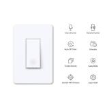 TP-Link Tapo Smart Light Switch, Single Pole, Neutral Wire Required, 2.4GHz Wi-Fi Light Switch Compatible with Alexa and Google Home, UL Certified, No Hub Required, White, Tapo S500(4-Pack)