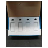 TP-Link Tapo Smart Light Switch, Single Pole, Neutral Wire Required, 2.4GHz Wi-Fi Light Switch Compatible with Alexa and Google Home, UL Certified, No Hub Required, White, Tapo S500(4-Pack)