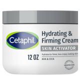 Cetaphil Skin Activator Hydrating & Firming Body Cream 12oz, Mandelic Acid (AHA) and Centella Asiatica (CICA) Cream, Hydrates and Firms Aging Skin, Anti-Aging Skincare, 12 oz