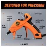 Gorilla Mini Hot Glue Gun Kit (Pack of 1 Mini Hot Glue Gun and 30 Sticks) - Dual Temp, Precision Nozzle, and Easy Squeeze Trigger