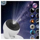 Galaxy Projector, 13 in 1 Planetarium Star Projector Realistic Starry Sky Night Light with Solar System Constellation Moon for Kids Adults Bedroom Ceiling Home Theater Living Room Decor - Retail $30