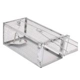 Kensizer Animal Humane Live Cage Trap That Work for Rat Mouse Chipmunk Mice Voles Hamsters and Other Small Rodents, Trampa para Ratones, Catch and Release 1Pack Medium 12" L x 6.5" W x 5" H