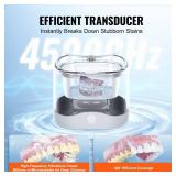 VEVOR Sonic Cleaner for Dentures, 200ML Retainer Cleaner Machine, 30W Cleaning Machine for Dental, Retainer, Aligner, Braces, Mouth Guards, Toothbrush Head, Shaver Head, Jewelry