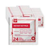 Medline Instant Warm Pack, Disposable, 6" x 6", 24 per Pack, Heat Packs for Pain Relief, Muscle Soreness and Increased Blood Flow