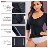 RDSIANE Waist Slimming Girdles Tummy Control Body Shaper Waist Trainer Bodysuit With Arms Compression For Post Surgery 3X