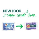 Scotch-Brite Scrub Dots Non-Scratch Scrub Sponge, Rinses Clean, for Washing Dishes and Cleaning Kitchen, 3 Scrub Sponges