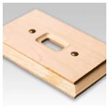 7 Pack Amerelle Baker Single Duplex Unfinished Wood Wallplate
