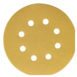 Dura-Gold Premium 220 Grit 5" Sandpaper Discs, 8 Hole Pattern Dustless, 50 Discs - Hook & Loop Backing for Orbital DA Sander, Detailing Finishing Color Sanding Automotive Paint Woodworking