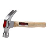 16-Ounce Claw Hammer - Basic Hand Tool for DIY and Woodworking with Natural Wood Anti-Vibration Handle and Drop-Forged Steel Head by Stalwart