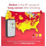 Airthings Corentium Home Radon Detector 223 Portable, Lightweight, Easy-to-Use, (3) AAA Battery Operated, USA Version, pCi/L - Retail $110