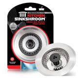 Kitchen SinkShroom Revolutionary Clog-Free Stainless Steel Sink Strainer, Chrome gray