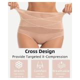 Kvitko Women Period Underwear High Waisted 3 Layers Leakproof Panties Postpartum Maternity Underwear, XL