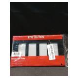 ENERLITES Antimicrobial Toggle Switch Cover  Antibacterial Screwless Wall Plate  Standard Size 4-Gang  Unbreakable Polycarbonate Thermoplastic  UL Listed  SI8814A-BK  Black