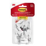 Command Small Wire Toggle Hooks, Damage Free Hanging Wall Hooks with Adhesive Strips, No Tools Wall Hooks for Hanging Organizational Items in Living Spaces, 28 White Hooks and 32 Command Strips