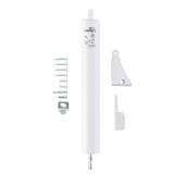 Wright Products Heavy-Duty Pneumatic Storm Door Closer Durable, Adjustable, Quiet-Closing with Hold-Open Feature (Transitional, White)