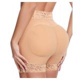 Ganado Padded Underwear for Women Butt Pads Shapewear Shorts Booty Padding Lace Panties Butt Lifter Hip Enhancer Medium