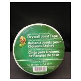 Duck Brand 1.88-Inch by 180 Feet Single Roll Self-Adhesive Fiberglass Drywall Joint Tape, White (282083)