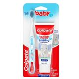 Colgate Baby Toothpaste and Toothbrush Kit, Mild Fruit Flavor, for Ages 3-24 Months