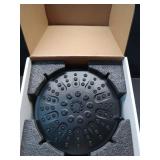 Delta Faucet 4-Setting Black, Round, High Pressure, Metal, 1.75 GPM Flow Rate Shower Head, Black 75617BL - Retail $72