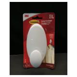 Command Clothes Hanger, Holds up to 7.5 lb, Sized for 3 Plastic Hangers or 7 Metal Hangers, 1 Wall Hooks and 2 Strips, Extra Storage for Laundry Room, Bedroom and Closet