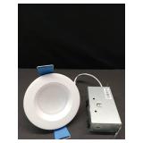 HALO RL 4-Inch Indoor/Outdoor Canless LED Recessed Lighting Downlight with Selectable Color Temperatures - RL4069FSD2W1EWHDM