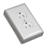 Wiremold Metal Raceway, Extending Power, On-Wall, Outlet + Box, White, BW2-D