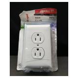 Wiremold Metal Raceway, Extending Power, On-Wall, Outlet + Box, White, BW2-D