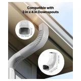 VEVOR Downspout Gutter Elbow, fits 3x4 Inch Style A L-Shaped, Interface Size 3.1x4.3 in / 78x108 mm, Aluminum Alloy 90 Degree Gutter Elbow, for Residential, Commercial Building, Industrial Warehouse