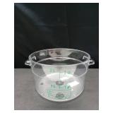 Carlisle FoodService Products Storplus Round Food Storage Container with Stackable Design for Catering, Buffets, Restaurants, Polycarbonate (Pc), 2 Quart, Clear